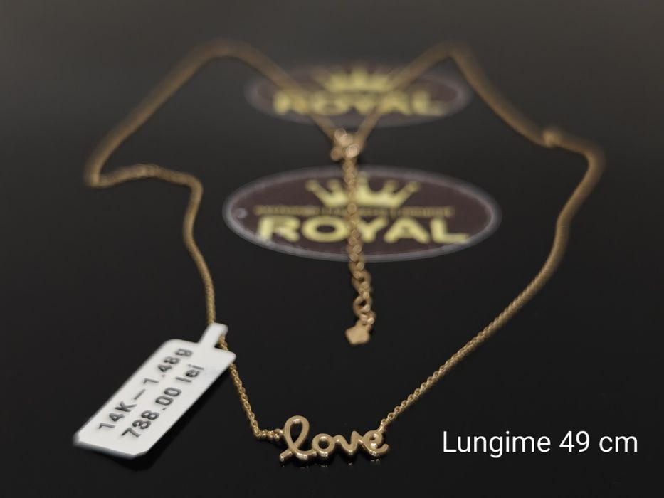 Bijuteria Royal: Lant aur 14k/1.48 gr
