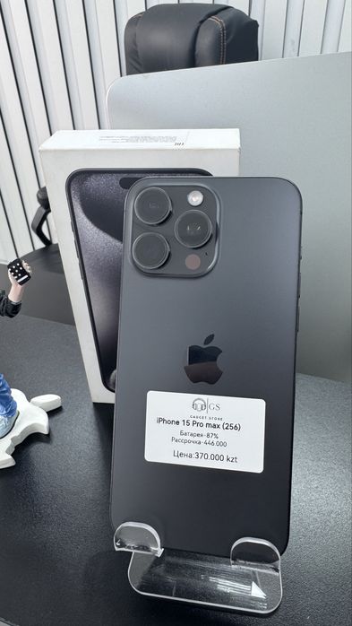 IPhone 15pro max(256) black айфон 15про макс Павлодар