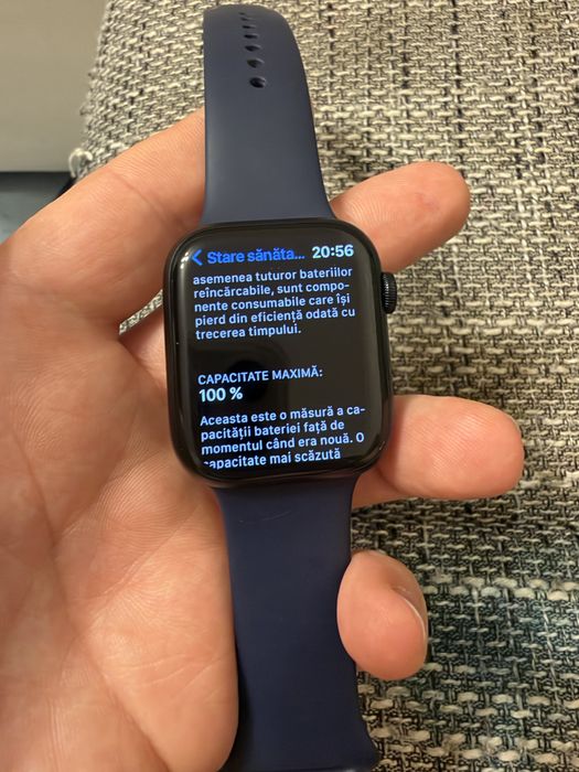 Apple Watch Series 8 45 mm GPS ca NOU Baterie 100%