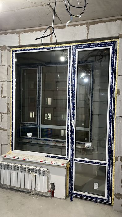 Балконное окно с дверью