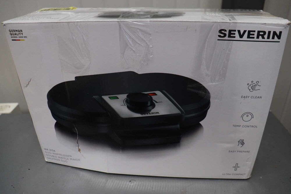 Гофретник Severin Double Waffle Maker, леко спуката и залепена дръжка