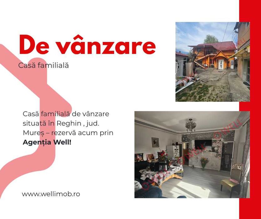 Casă de vânzare – Reghin, strada Mihai Eminescu