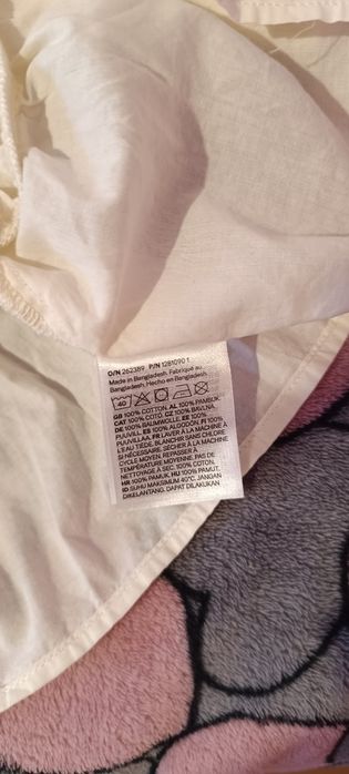 Bluză cotton pentru fetițe H&M, mărimea 128 (7–8 ani
