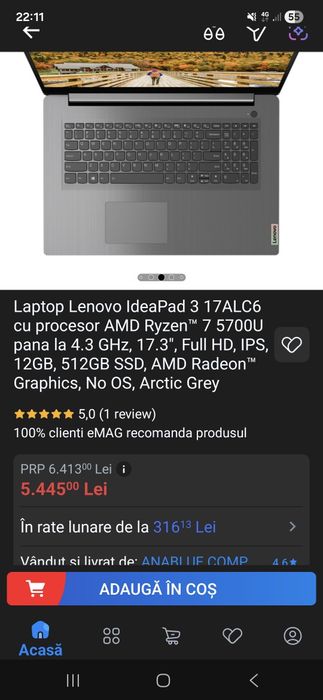 Vand Laptop lenovo