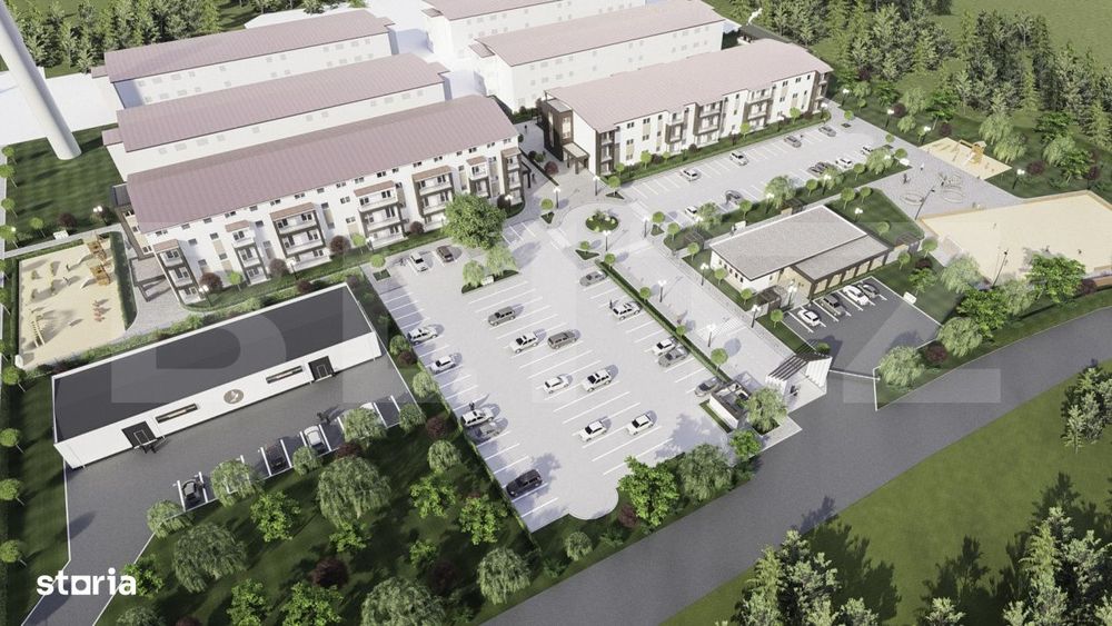 Apartament cu 2 camere, 44,77 mp utili, balcon