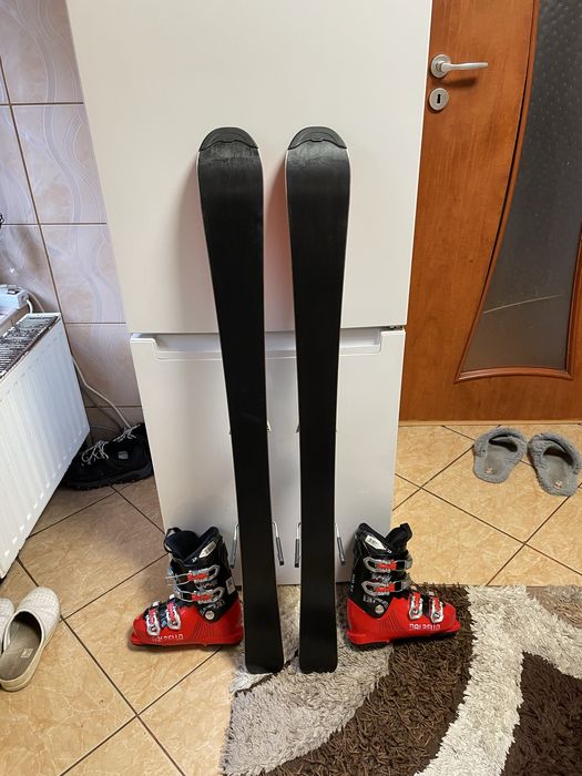 Schiuri copii 110 cm atomic rester j2 cu clapari set skiuri