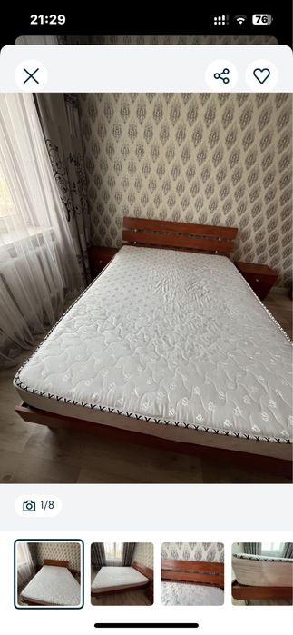 Кровать с матрасом