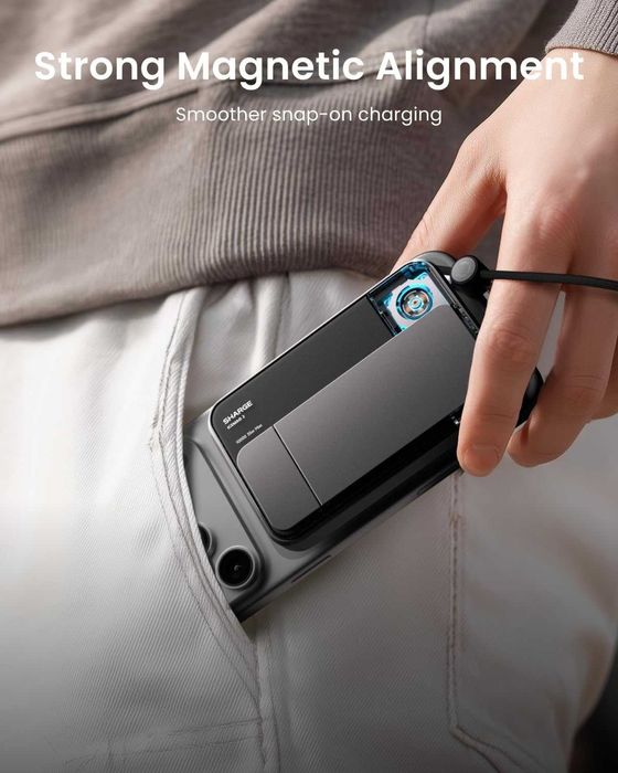Външна батерия SHARGE ICEMAG 3 Magsafe, 10000mAh, Qi2.2 25W, сребриста