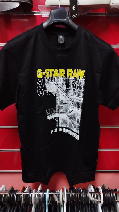 Уголемена тениска G-Star Raw Stairs M , L , XL нова мъжка черна loose