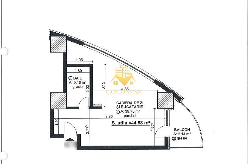 Oportunitate| Apartament 50 mp finisat| Bloc 2021 Calea Floresti|