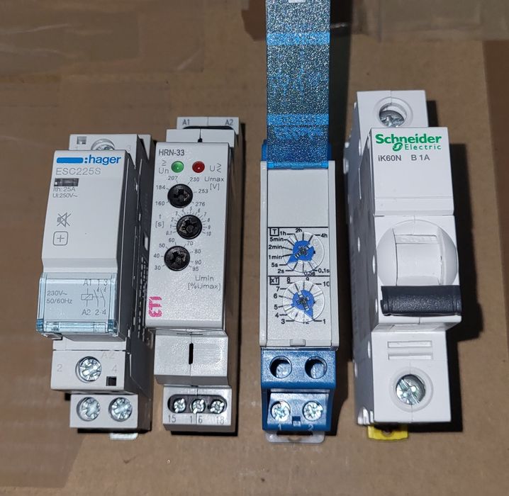 Set protectie tensiune - releu timp + Eti HRN 33 + contactor silentios
