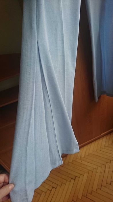 Costum GINETTE albastru deschis , de vara, vaporos, marimea 40-42