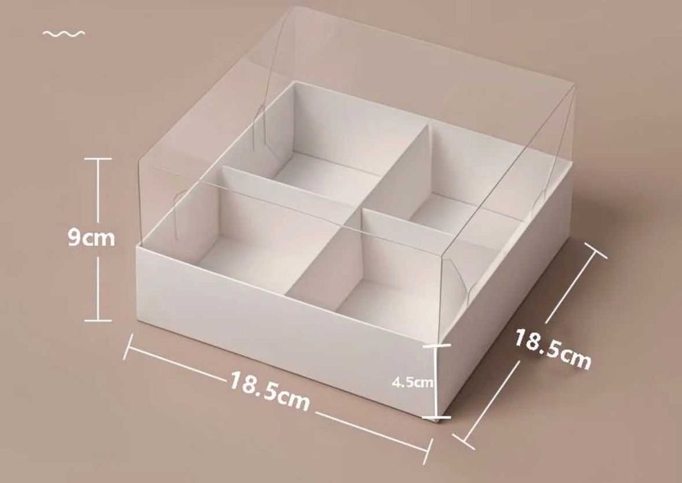 Коробки для пирожных, трайфл, капкейк