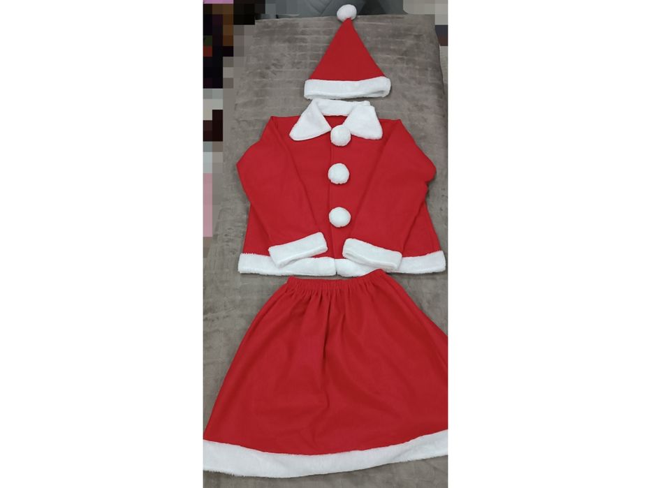 Новогодний костюм женский красный Санта Клаус, Дед Мороз
