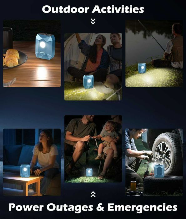 WADEO къмпинг душ 20L с помпа 6000mAh