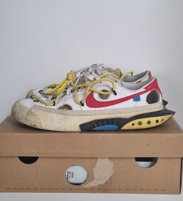 Nike Blazer Low Off-white university red