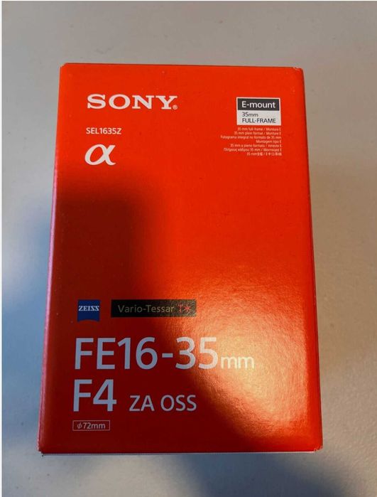 обектив Sony Zeiss Vario-Tessar T* FE 16-35 мм F4 ZA OSS