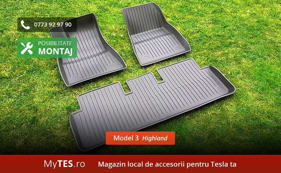 Set complet covorase cauciucate - Tesla Model 3 / Y