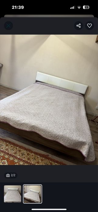 Продам кровать двухспалку с матрасом