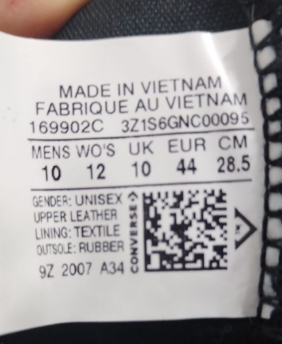 Ghete Converse Nr 44