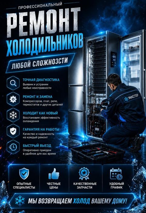 Ремонт холодильников любой сложности