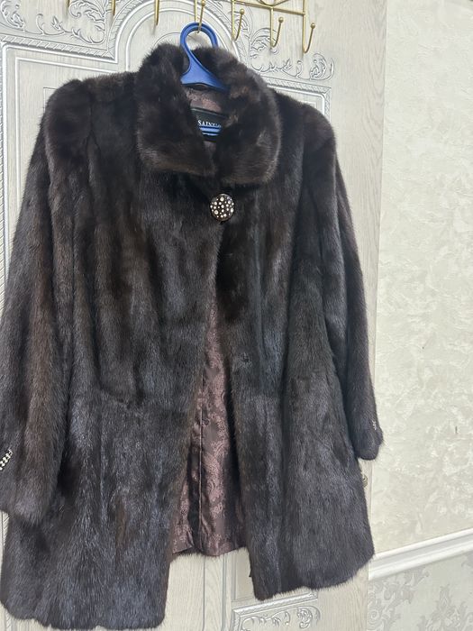 норковая шуба без капюшоном