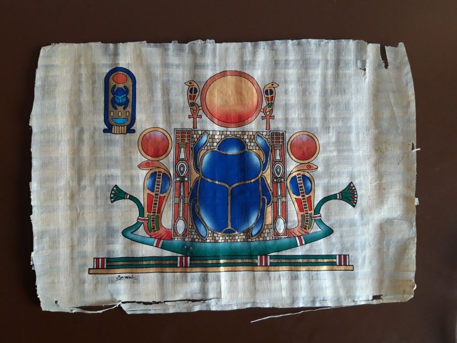 Картина на папирусе подарок