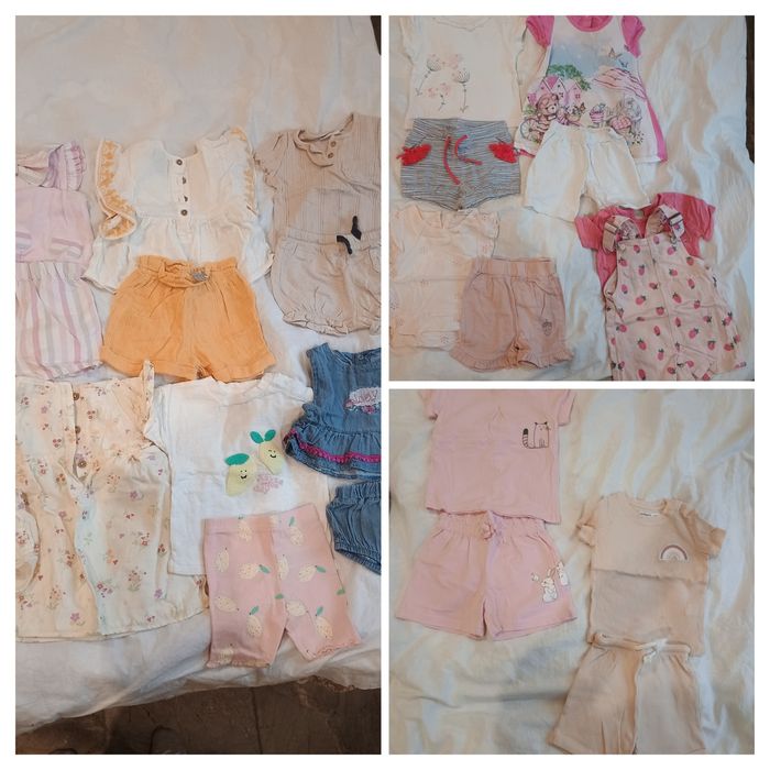 Лот летни дрешки за момиче размер 74