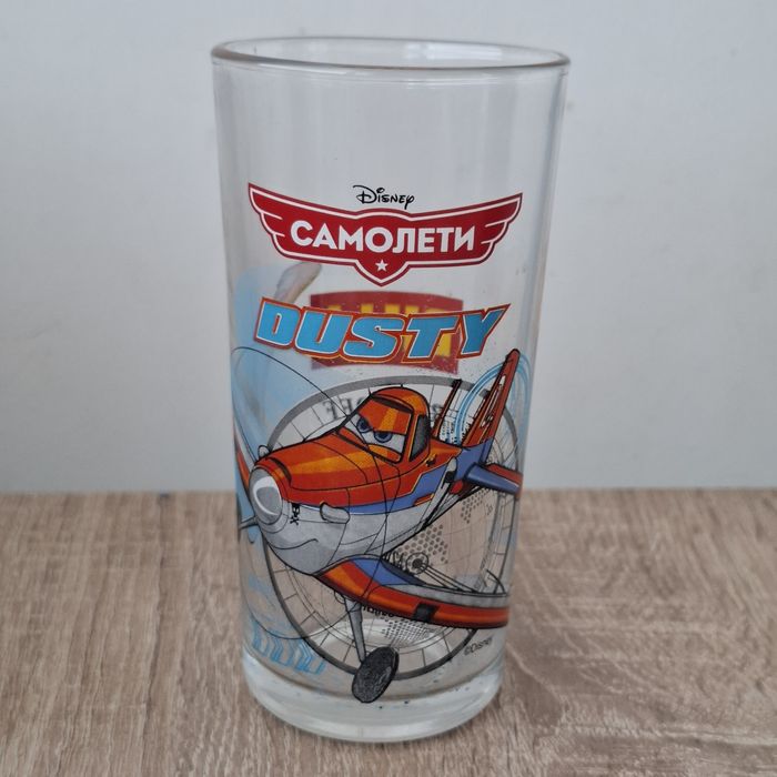 Стъклени чаши самолети Дисни - 250 мл.