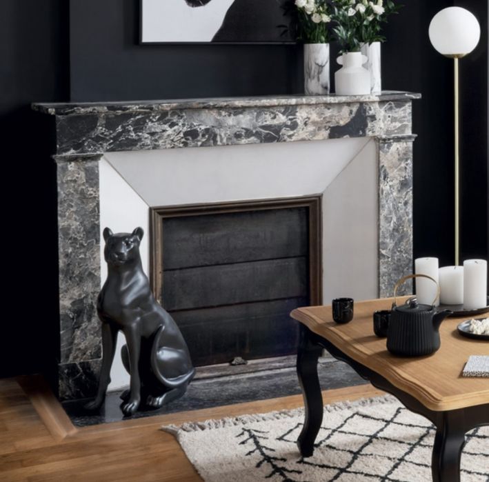 61.5см! Висока статуетка "Черната пантера"