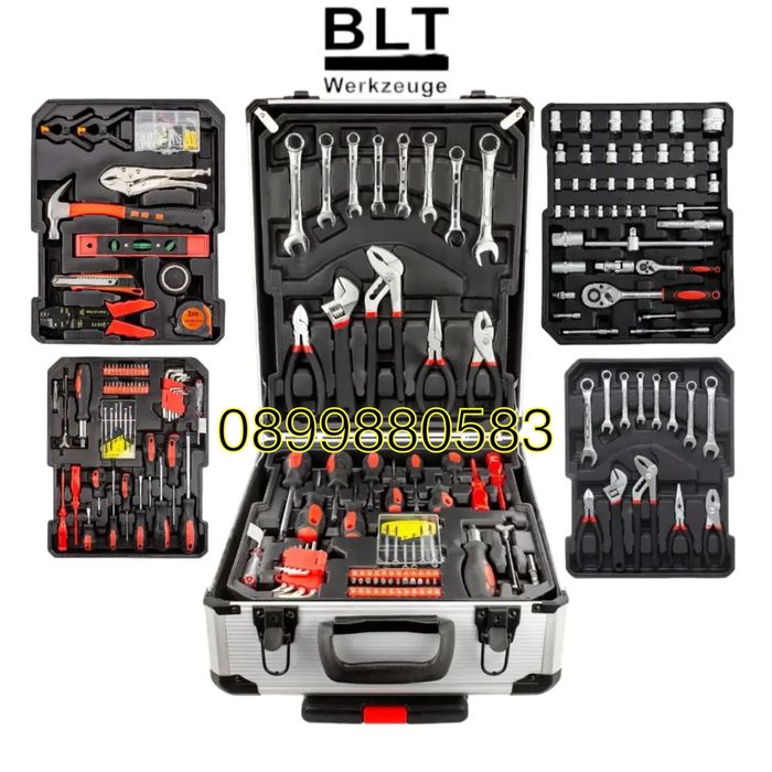 Комплект алуминиев куфар с инструменти 1050 части BTl