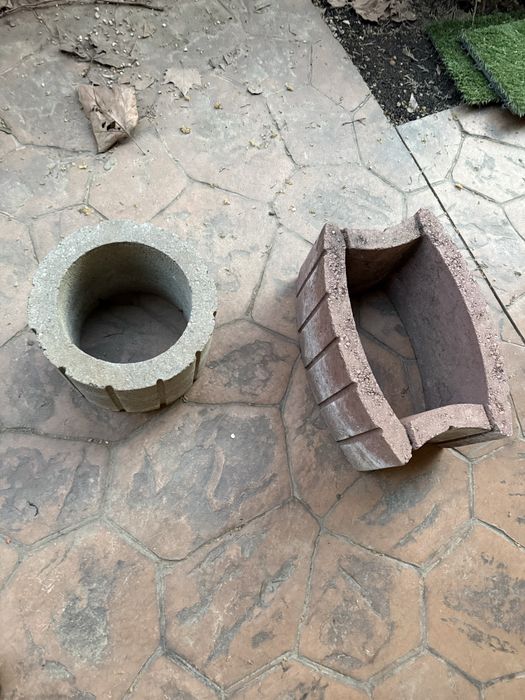 Ghiveci mare din beton / focar grădină / element decorativ foarte greu