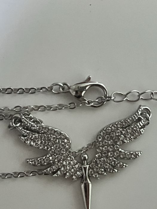 Мече с вечна роза и сребърно колие,подаръчен комплект, Св.Валентин