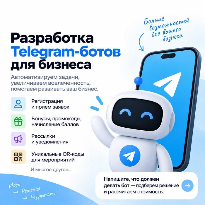 Разработка Telegram-ботов для бизнеса