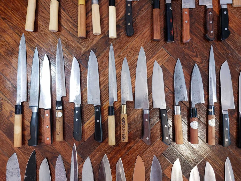 Cutite Bucatarie Japoneze Vechi Lucrate Manual Originale!