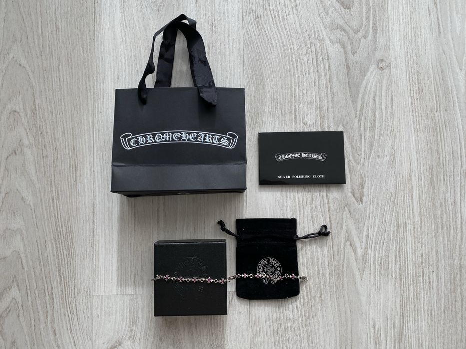 Brățară Chrome Hearts 19 cm Elemente Roz