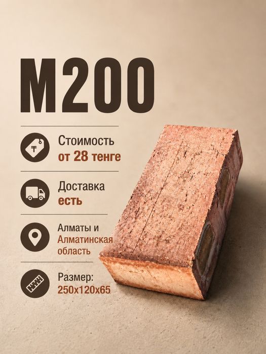 Керамический Кирпич М200