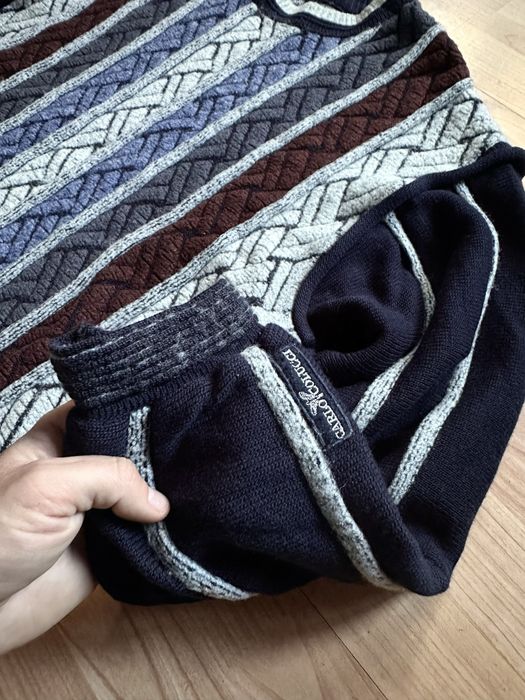 Pulover bluza sweater pullover knitted vintage Carlo Colucci lână