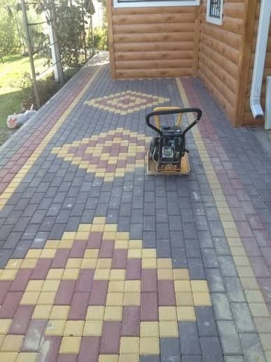 Укладка брусчатки и поребрик
