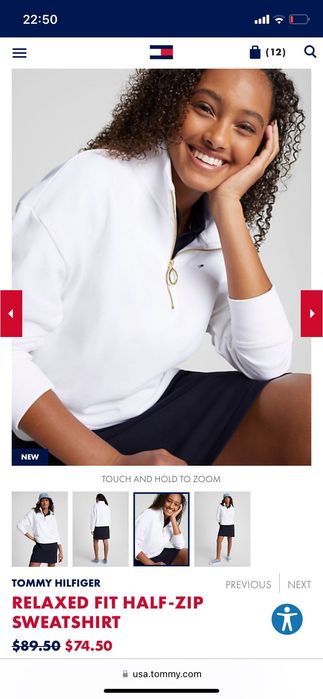 Tommy Hilfiger зип свитшот, кофта оригинал М размер