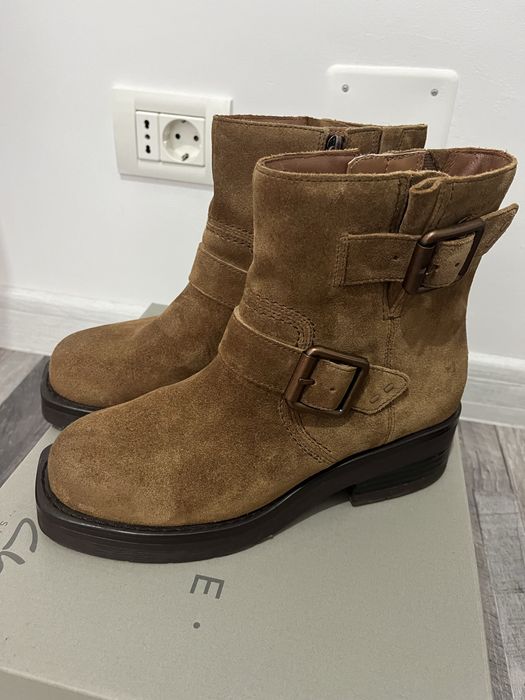 Cizme din piele intoarsa, marimea 38