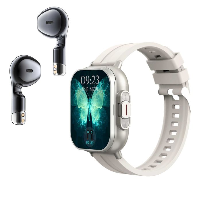 Smartwatch 2 în 1 LD1, Ceas cu Căști Wireless Bluetooth,Ecran 2.01"TFT