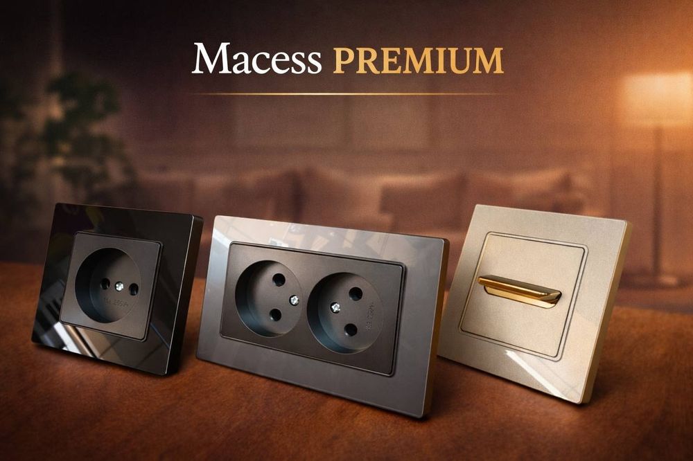 Выключатель розетки " Macess Premium "