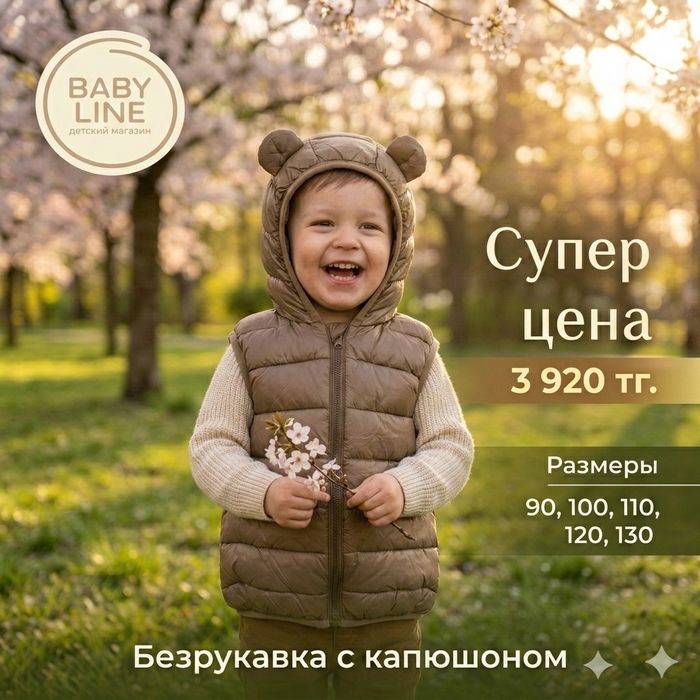 Безрукавки детские