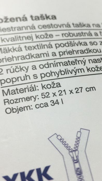 Geantă din piele naturală nouă