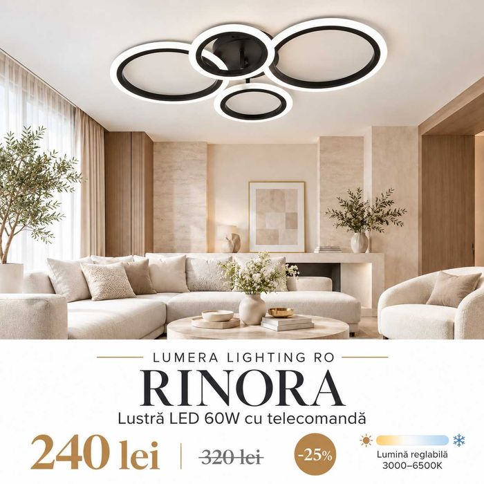 Lustra LED Rinora