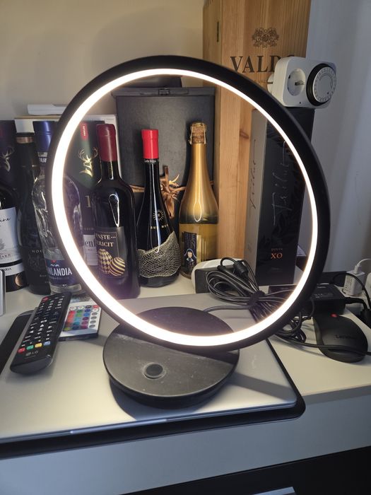 Veioza led  neagra birou camera