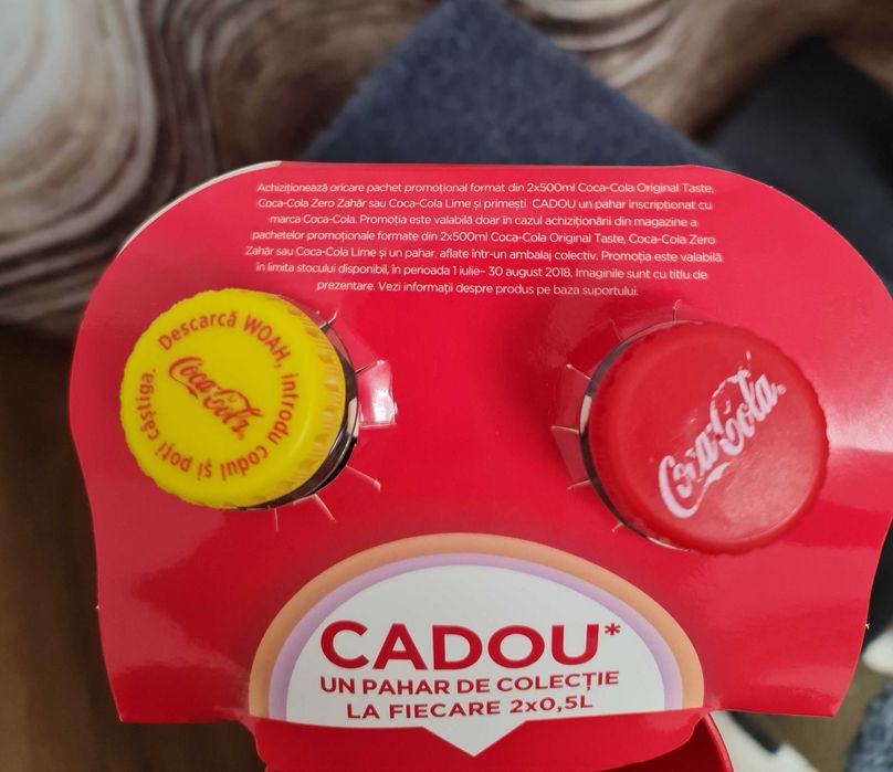 Set Coca Cola (Original+Lime) + pahar Ediția de Vară 2018