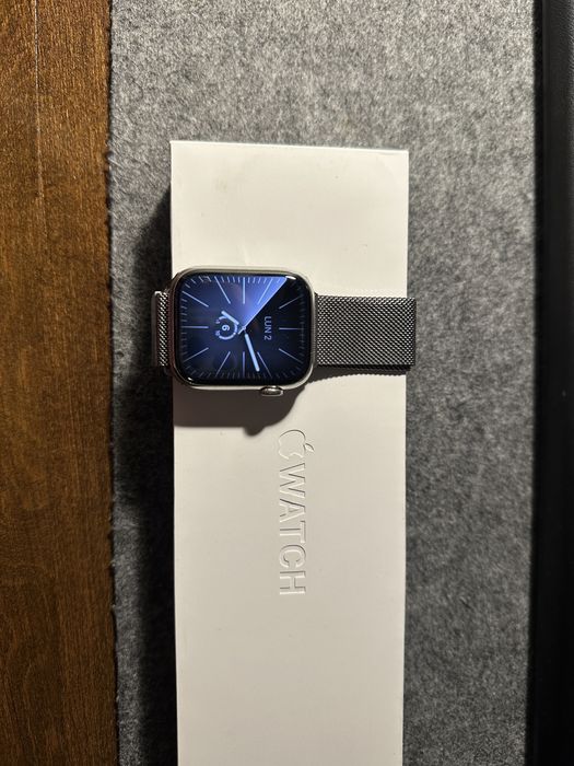 Apple watch series 7 Stainless Steel 45 mm, safir