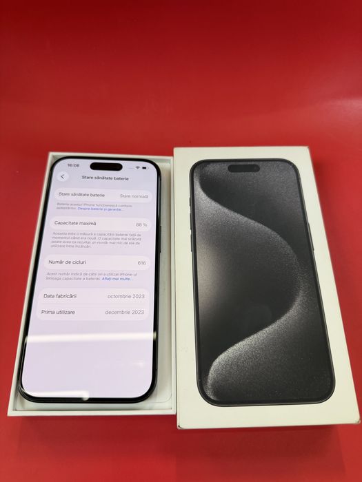 Vand IPhone 15 PRO impecabil 128gb , cumparat de nou